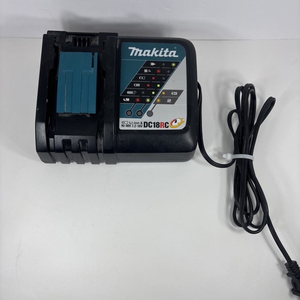 Makita DC18RC Standard Battery Fast Charger Li-ion Ni-MH 7.2-18V Black Tested